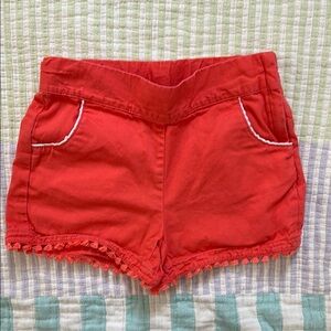 Janie and Jack Orange Cotton Chino Shorts